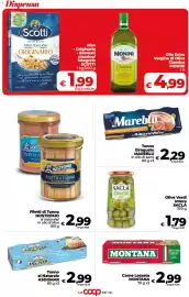 Volantino Coop Pagina 22: Olive Verdi Intere SACLÀ €1,79, Tonno Giragusto Mareblu €2,29