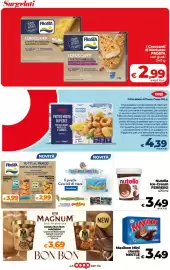 Volantino Coop Pagina 29: Maxibon Mini classic Nestlé €3,49, I Croccanti di Merluzzo Frosta €2,99