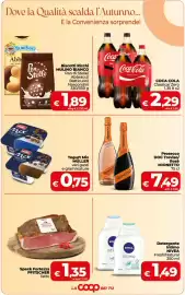 Volantino Coop Pagina 3: Yogurt Mix Müller €0,75, Prosecco DOC Treviso/ Rosè Mionetto €7,49