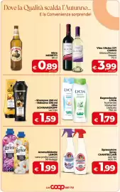Volantino Coop Pagina 4: Bagnodoccia LYCIA €1,79, Sgrassatore Spray Chanteclair €1,99