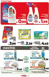 Volantino Coop Pagina 41: Detersivo Lavastoville PRIL €3,99, Mega Asciugatutto Foxy €2,39