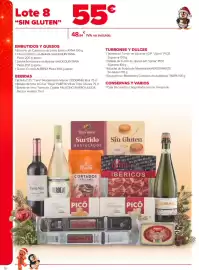 Folleto Carrefour Market Página 10: Lote 8 "SIN GLUTEN❞ 55€ € 48,84 IVA no incluido. EMBUTIDOS Y QUESOS 1 Estuche de