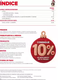 Folleto Carrefour Market Página 2: ÍNDICE PÁGINA LOTES Y CESTAS DE NAVIDAD 3-32 LOTES 3-21 LOTE SIN ALCOHOL - HALAL 9 LOTE