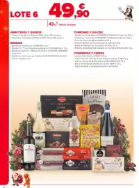 Folleto Carrefour Market Página 8: LOTE 6 EMBUTIDOS Y QUESOS 49,90 € 43.72 IVA no incluido. 1 Chorizo Vela Ibérico Bellota
