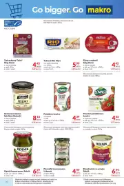 Makro gazetka Strona 10: Pieczarki marynowane Urbanek €4,99, Brzoskwinie w syropie Rolnik €6,99