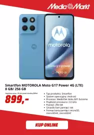 Media Markt gazetka tydzień 43 Strona 4: Smartfon MOTOROLA Moto G17 Power 4G (LTE) €899,00