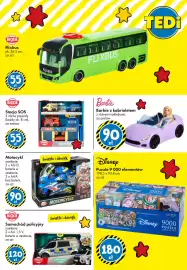 Tedi gazetka Strona 6: Samochód policyjny Dickie Toys €120,00, Barbie z kabrioletem €90,00