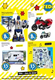 Catálogo TEDi Página 11: Robô RC €15,00, Autocaravana €15,00