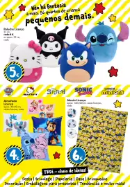 Catálogo TEDi Página 5: Almofada Licença €4,00, Manta Licença €6,00