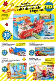 Catálogo TEDi Página 7: Hot Wheels Transportador tubarão €15,00, Hot Wheels conjunto de brincar 3 em 1 €15,00