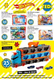 Catálogo TEDi Página 8: Hot Wheels Crocodilo €20,00, Hot Wheels Esquadra de polícia €20,00