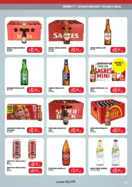 Folheto Central Cash Página 11: Sagres cerveja 0,0% €0,56, Sagres cerveja br €0,36