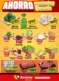 Folleto Soriana Mercado Página 1: Aguacate hass malla €2.380,00, Bachoco huevo blanco €7.100,00