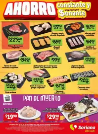 Folleto Soriana Mercado Página 2: T-bone de res suave congelado €22.900,00, Camarón chico sin cabeza €9.200,00