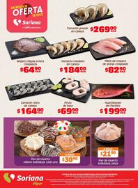 Folleto Soriana Híper Página 4: Huachinango del Pacífico €199,00, Pan de muerto relleno individual €30,90