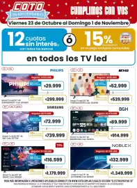 Catálogo Coto Página 1: Ths smart tv led 50" 4k €52.999,00, Bgh smart tv led 60" 4k €89.999,00