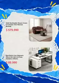 Catálogo Constructor Sodimac Página 2: Escritorio Con Cajonera Móvil €89.990,00, Sofá Reclinable Rosen Orson €579.990,00