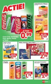 Dekamarkt folder week 44 Pagina 13: KitKat, Smarties, Nuts of Bros €2,99, Dubbeldrank of Maaza €1,69