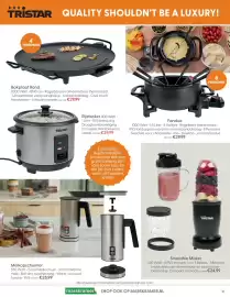 Marskramer folder Pagina 21: Tristar bakplaat rond 40 cm €29,99, Tristar melkopschuimer €28,99