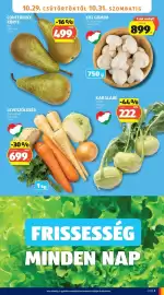 ALDI akciós újság hét 44 Oldal 5: 10.29. CSÜTÖRTÖKTŐL 10.31. SZOMBATIG CONFERENCE KÖRTE /kg 499 Ft/kg 272939 -16% /kg 599