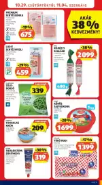 ALDI akciós újság hét 44 Oldal 7: 10.29. CSÜTÖRTÖKTŐL 11.04. SZERDÁIG PRÉMIUM SERTÉSSONKA • natúr vagy . . füstölt 150