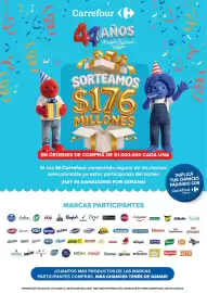 Folleto Carrefour Express semana 43 Página 8: Carrefour 4 AÑOS DE LA RELACIÓN Precio Calidad (୨୨ ७ SORTEAMOS $176 MILLONES