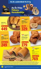 Lidl akciós újság hét 44 Oldal 4: AZ ÉV BOLTJA 2026 Az Év Friss Pékáru Kereskedője 10.29. csütörtöktől 10.31-ig Az Év Friss