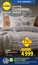 Lidl akciós újság hét 44 Oldal 1: Livarono polár ágyneműhuzat €4.999,00
