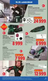 Lidl akciós újság hét 44 Oldal 11: Parkside akkus csiszoló/polírozógép készlet €8.999,00