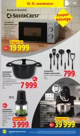 Lidl akciós újság hét 44 Oldal 14: Silvercrest alumínium-öntvény lábas €7.999,00, Silvercrest konyhai aprító €3.999,00