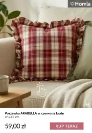 Homla gazetka Strona 5: Poszewka Arabella w czerwoną kratę 45x45 cm Homla €59,00