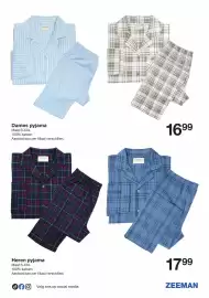 Zeeman folder Pagina 13: Zeeman heren pyjama €17,99, Zeeman dames pyjama €16,99