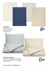 Zeeman folder Pagina 14: Hoeslaken €9,99, Dekbedovertrekset €17,99