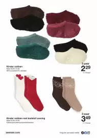 Zeeman folder Pagina 18: Kinder sokken met badstof voering €3,49, Kinder sokken €2,29