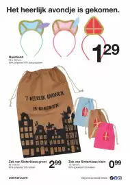 Zeeman folder Pagina 26: Zak van Sinterklaas groot €2,99, Haarband €1,29