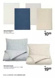 Zeeman Prospekt Seite 14: Bettwäscheset €19,99, Spannbettlaken €10,99