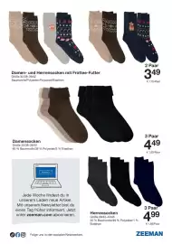 Zeeman Prospekt Seite 19: Damensocken €4,49, Damen- und Herrensocken mit Frottee-Futter €3,49