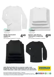 Zeeman Prospekt Seite 26: Damen- oder Herren-Thermoshirt langärmelig €6,99, Kinder-Thermoshirt langärmelig €4,49