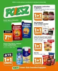 Poiesz folder week 44 Pagina 1: Hak groenten, peulvruchten of appelmoes €1,59, Johma XL brood & toast salades €4,85