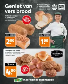 Poiesz folder week 44 Pagina 13: Lodewijker luxe bollen €4,00, Bakkersbrood tijger of Ribbelbrood half €1,00