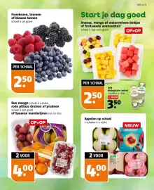 Poiesz folder week 44 Pagina 5: Appelen op schaal €4,00, Frambozen, bramen of blauwe bessen €2,50