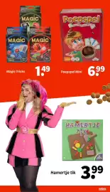 Wibra folder Pagina 21: Poepspel Mini €6,99, Magic Tricks €1,49