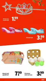Wibra folder Pagina 25: Eierdoos met vormen €3,99, Mand met speelfruit €7,99