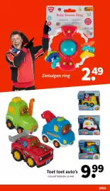 Wibra folder Pagina 30: Toet toet auto's €9,99, Baby Senses Ring €2,49