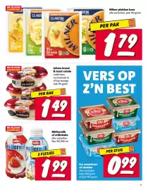 Nettorama folder week 44 Pagina 11: Milner plakken kaas €1,79, Müller milk or milkshake €1,99