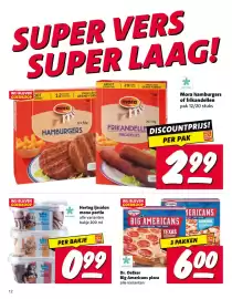 Nettorama folder week 44 Pagina 12: Dr. Oetker Big Americans pizza €6,00, Hertog ijssalon mono portie €0,99
