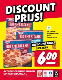 Nettorama folder week 44 Pagina 37: Dr. Oetker Big Americans pizza €6,00