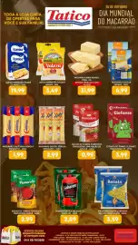 Tabloide Tatico Página 10: Macarrão cristal sêmola espaguete €2,99, Macarrão califórnia sêmola espaguete €1,99
