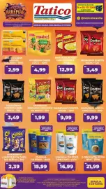 Tabloide Tatico Página 3: Salgadinho Doritos Nacho €9,99, Granola tia sônia xpin light €16,99