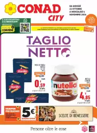 Volantino Conad City Pagina 1: CONAD CITY DA GIOVEDÌ 22 OTTOBRE A MERCOLEDÌ 4 NOVEMBRE 2026 IL TUO VOLANTINO È SU WHATSAPP!